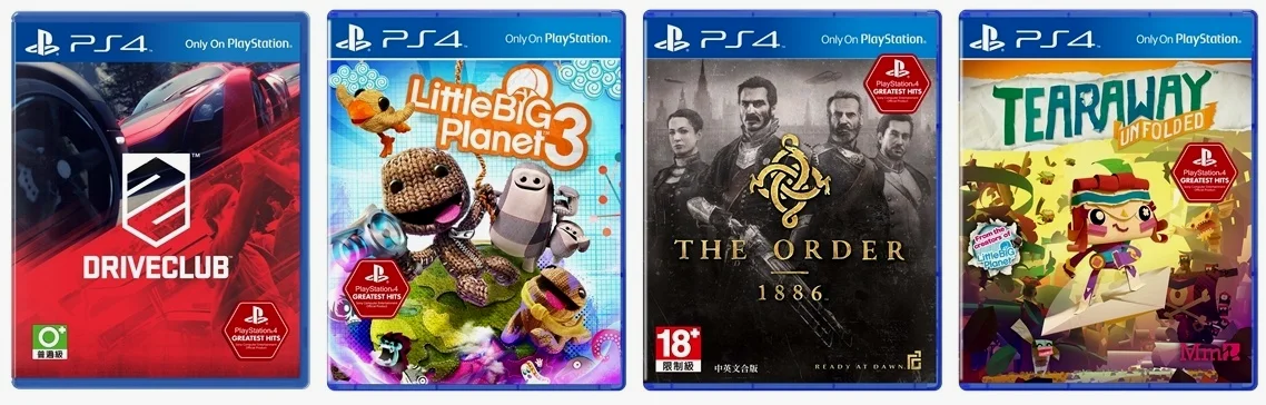 港版PS4 Greatest Hits精选游戏