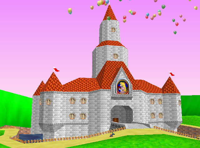 馬里奧 N64 中的桃花公主城堡 