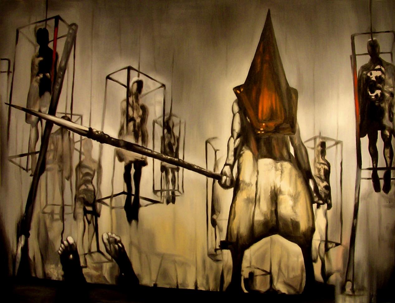 寂靜嶺地下監獄裡的一幅畫