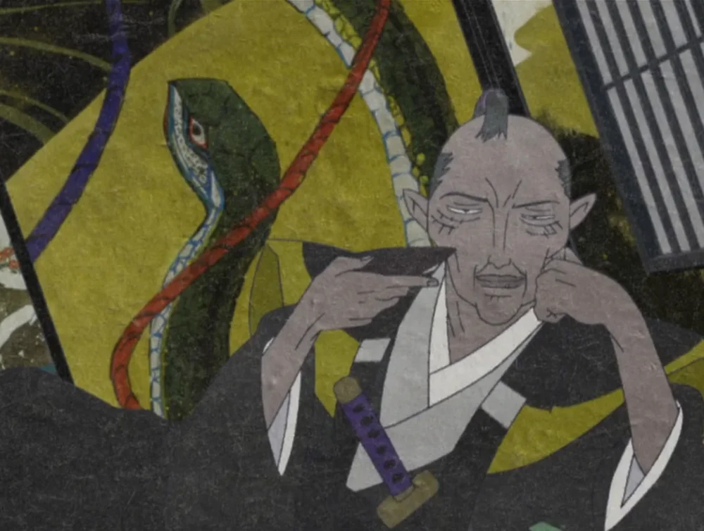 武士家的次子与蛇互相呼应