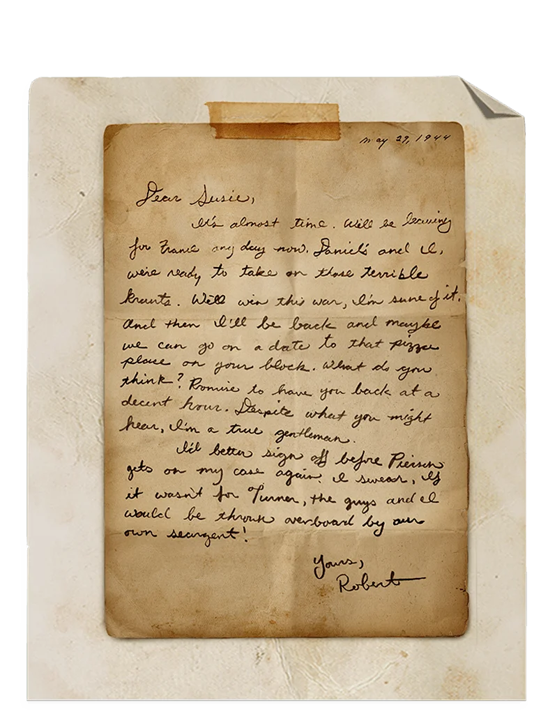 Zussman在1944年5月29日写的一封信