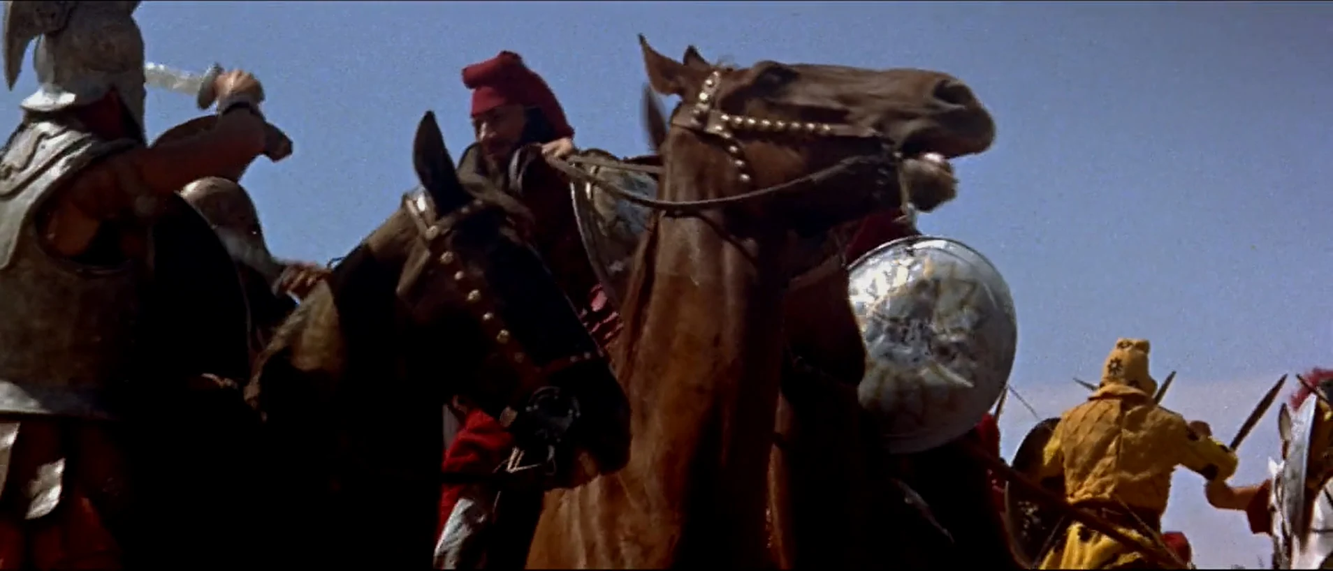 片中的格拉尼库斯河之战，骑砍场景看起来很……假，毕竟当时特效水平不佳