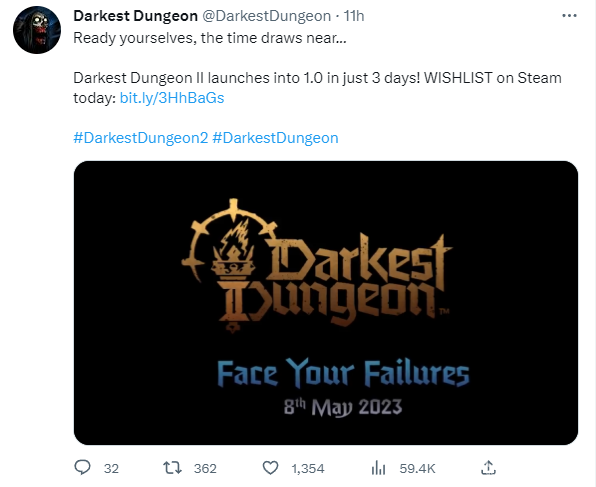 《暗黑地牢2》最新宣传视频 5月9日Epic/Steam同步上线 《暗黑地牢2》最新宣传视频 5月9日Epic/Steam同步上线