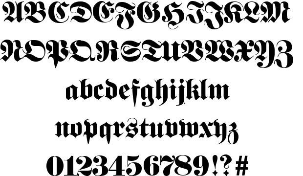 Fraktur字體現在依然很有存在感。從僧侶到現代流行文化，哥特體這一千年的沉浮是不是也算一種“隱跡漸現”？