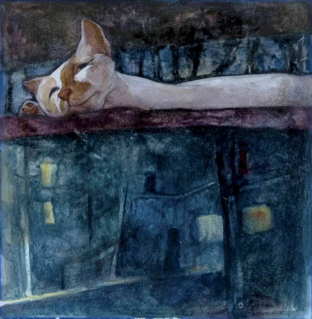 抽屉⾥的橘橘

纸本⽔彩

16cm×16cm

2020