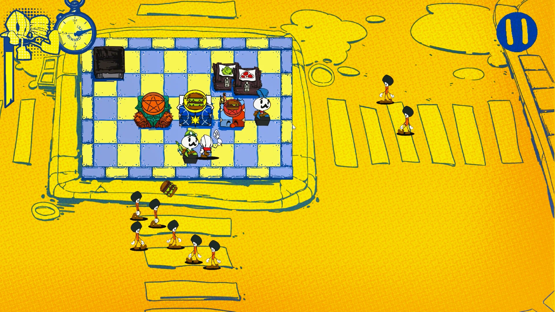 撐過一波波饑餓客人的戲介<strong></strong>攻勢，并不斷升級自己的餐廳