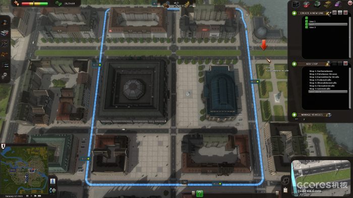 《都市运输》的游戏界面