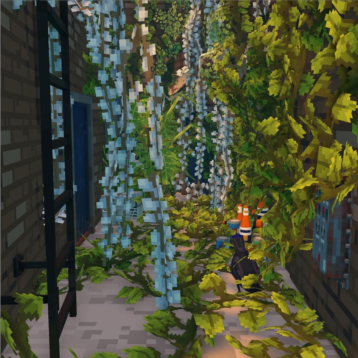 Lush Alleyway by OMICROW