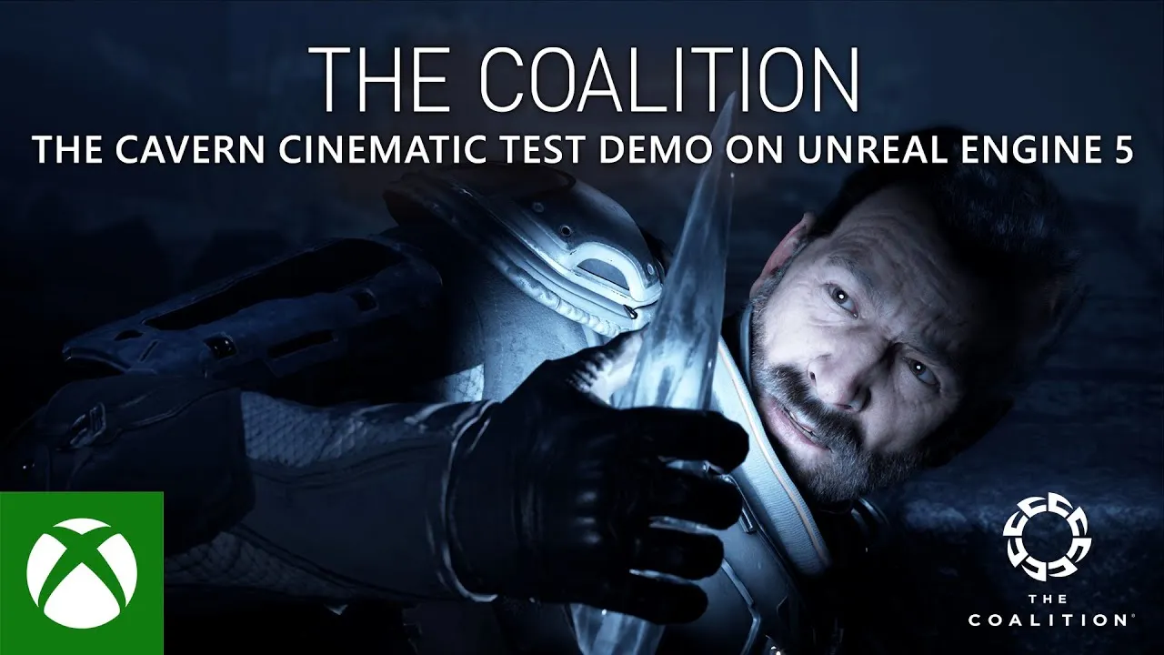 《战争机器》开发工作室The Coalition公布虚幻5引擎技术演示短片“The Cavern”