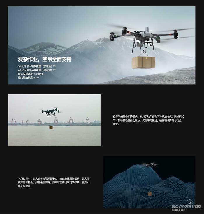 大疆发布运载旗舰无人机DJI FlyCart 30 大疆发布运载旗舰无人机DJI FlyCart 30
