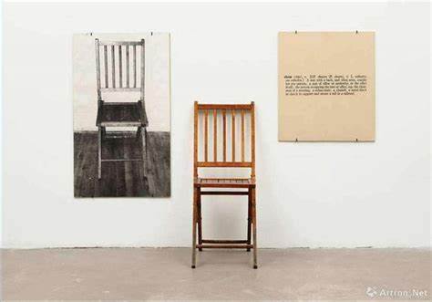 观念艺术，《一把和三把椅子》，约瑟夫·库苏斯，1965