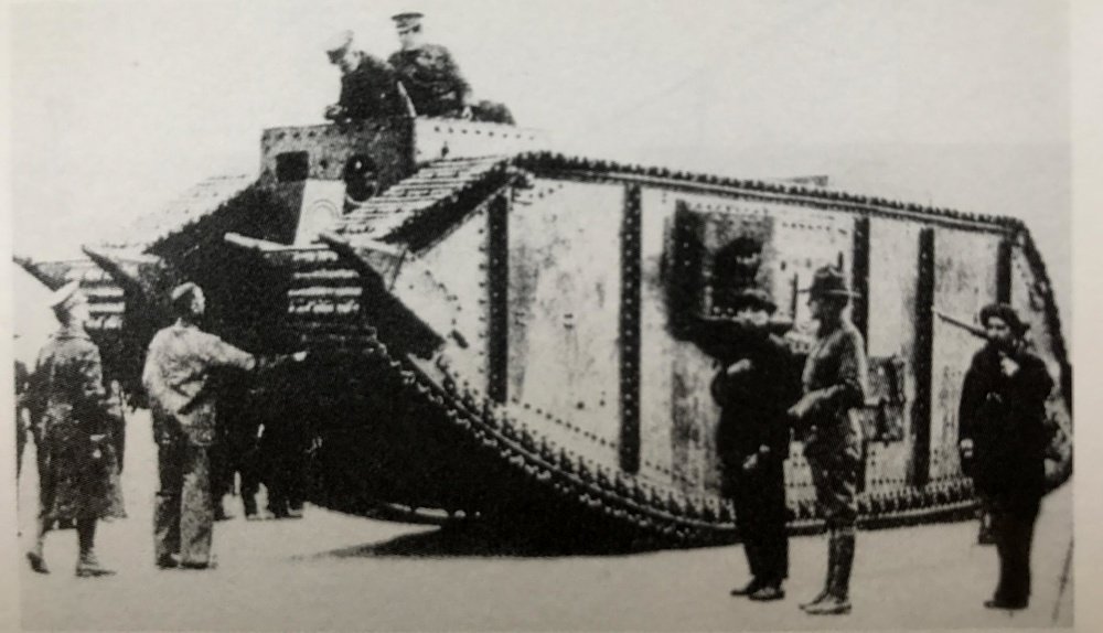 美国陆军工兵带来的蒸汽动力坦克