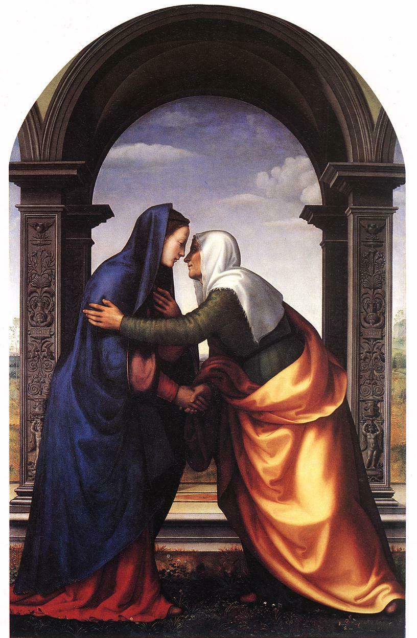 圣母玛利亚与以利沙伯见面