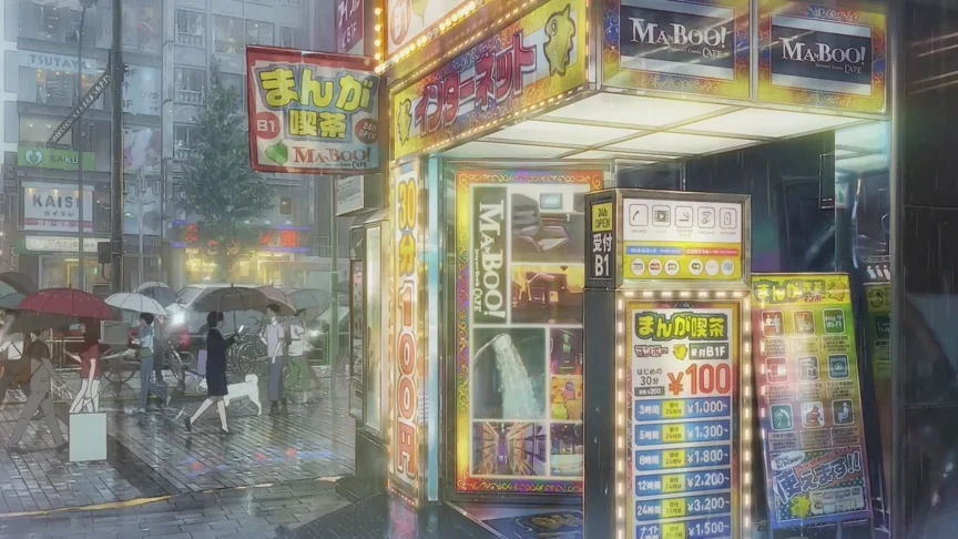 连续的阴雨天使雨本身变得稀松平常，人们开始习惯这样的夏天，一如往常地生活。
