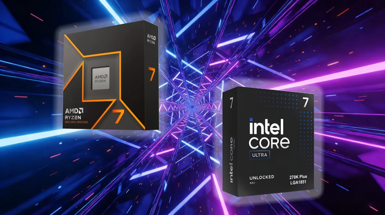 270K Plus游戏性能逆袭？实战装机依然不是锐龙7 9700X对手