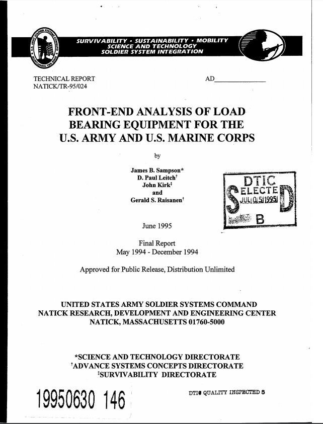 单兵装备模块化简史(上) 单兵装备模块化简史(上)