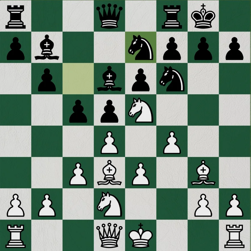 接下来白方f4. ，f兵石墙防御，支撑进入e5. 攻击位的马。