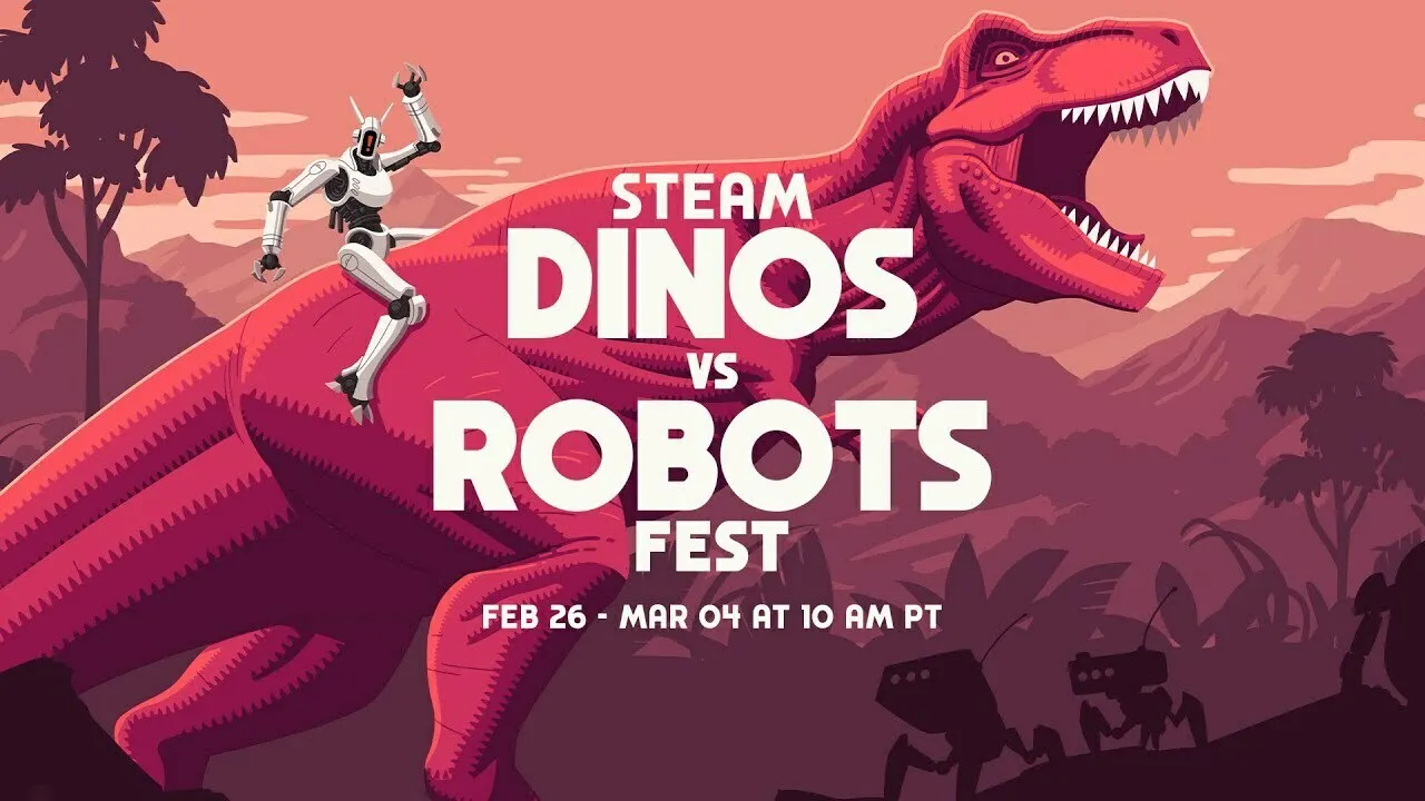 Steam恐龙大战机器人游戏节现已盛大开幕