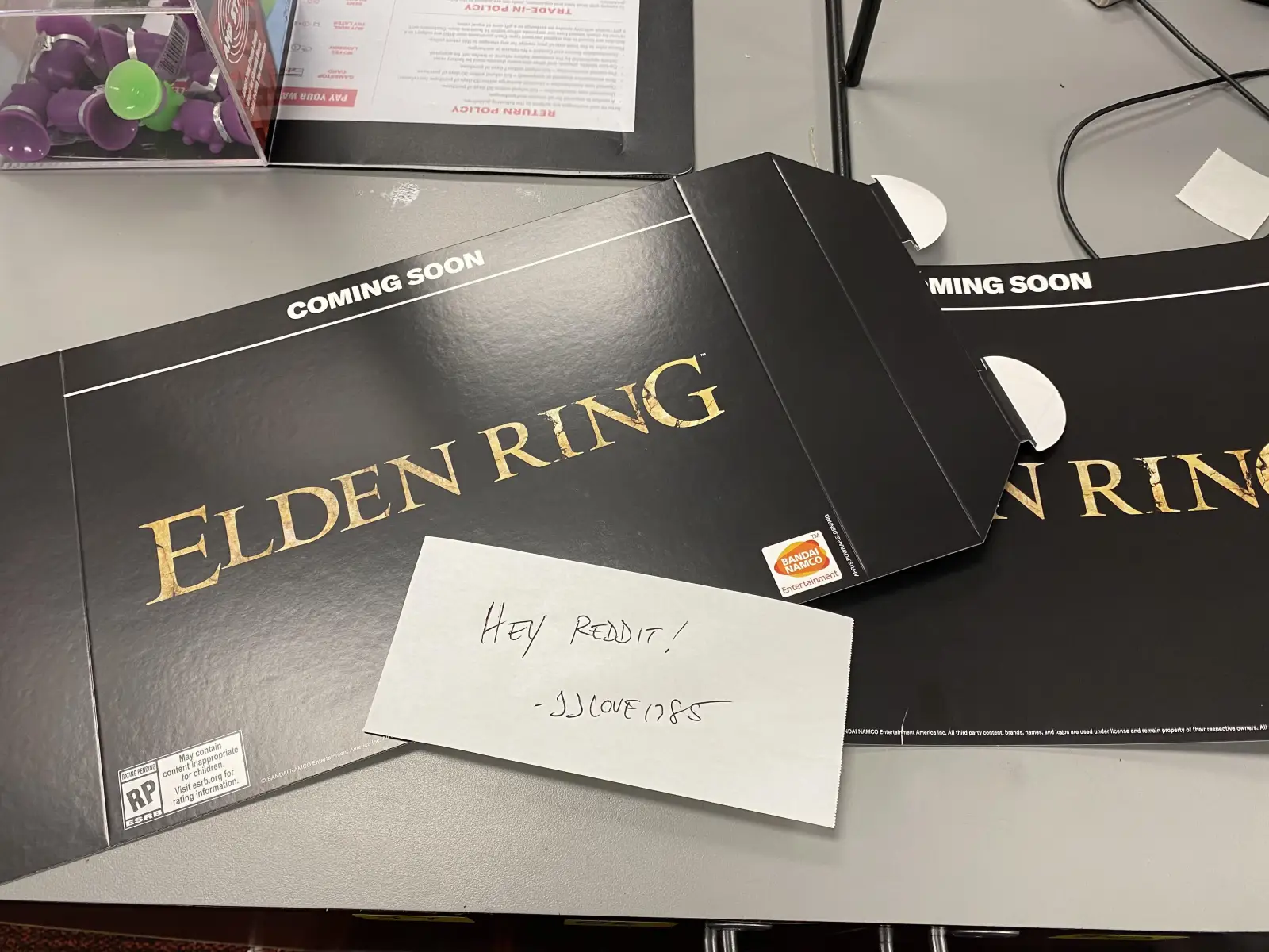疑似《Elden Ring》宣传物料被Reddit用户发了出来