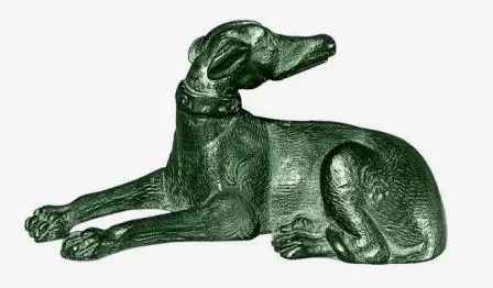 图9 罗马不列颠时期青铜猎鹿犬雕像复制品