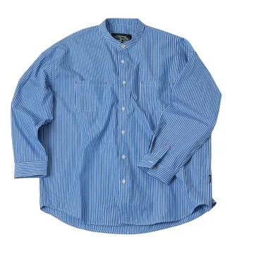 点赞+分享，抽送2件「不一定CityBoy」圆领宽松条纹衬衫