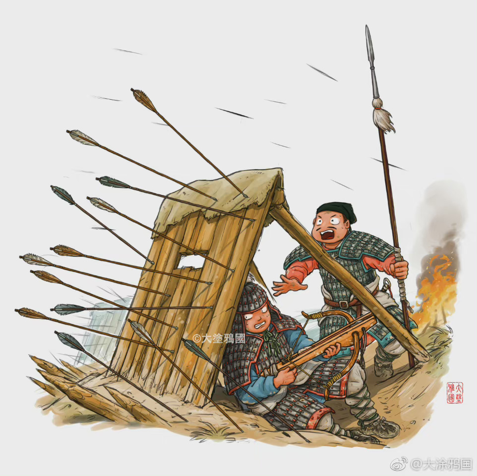 兩晉南北朝時期的戰爭衝擊使得系統兵器武術得以出現長足進步（圖源：大塗鴉國）