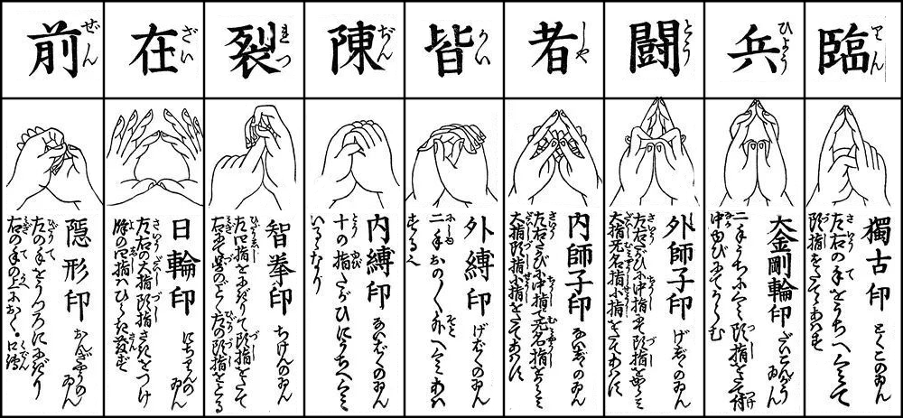 点击查看「九字护身法」