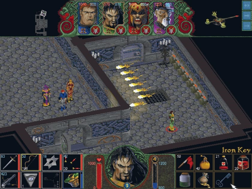 游戏后半程更侧重于解密和探索，迷宫中充满了陷阱、钥匙以及隐藏开关。