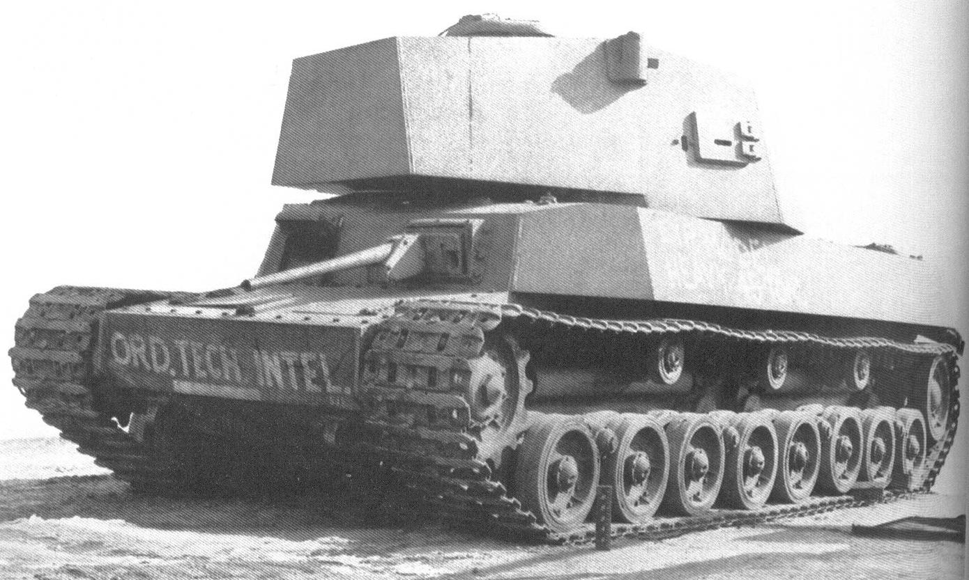 五式中型坦克Chi-Ri照片，这是当时日本新式坦克歼击车的唯一改装选择