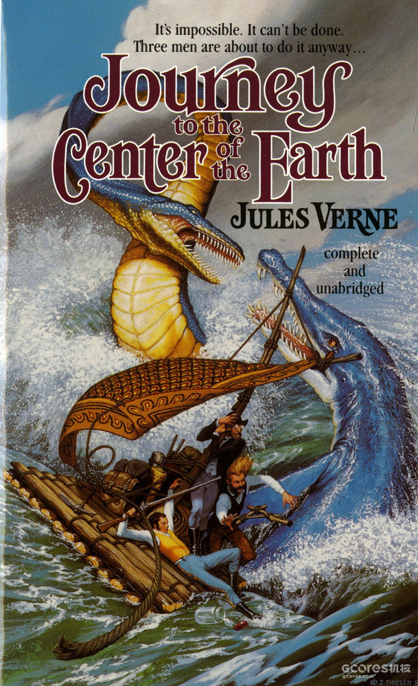 凡尔纳小说《地心游记》中，主人公通过火山口进入了包含古老生物的地底世界