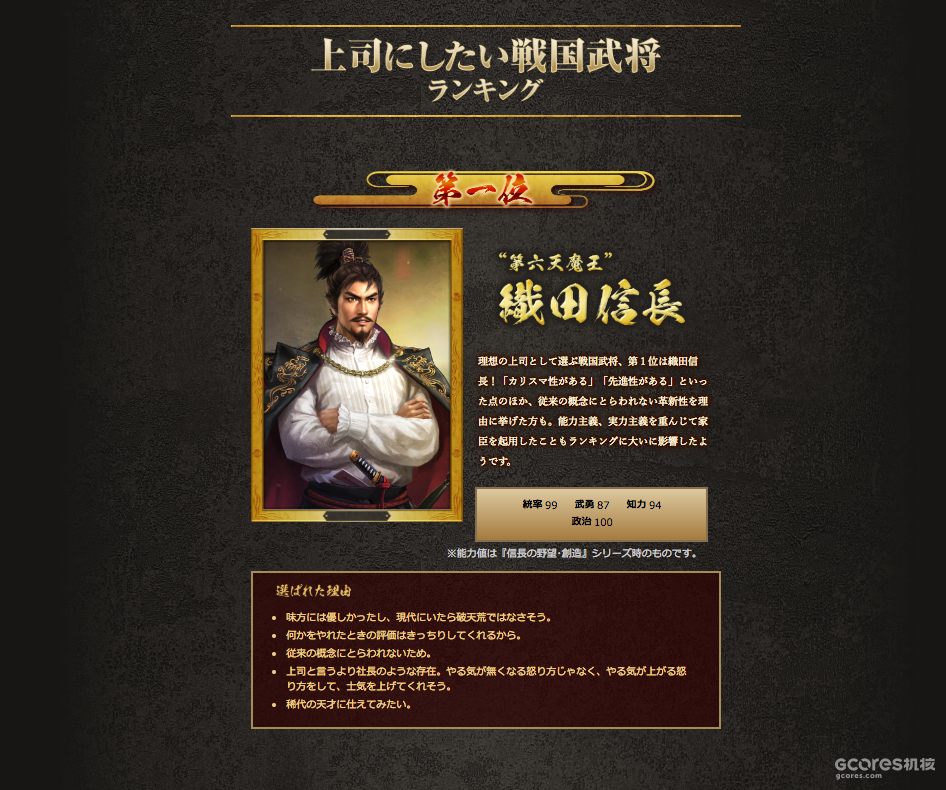 明明是大魔王 为什么织田信长能这么受女孩子欢迎呢 机核gcores