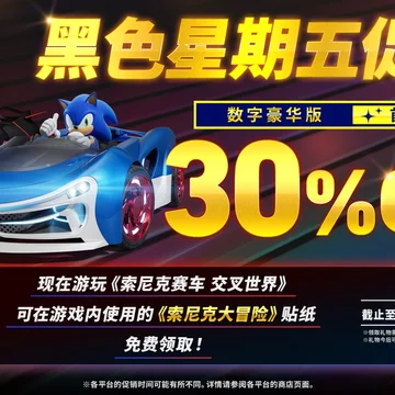点赞！抽送《索尼克赛车 交叉世界》Steam激活码两个