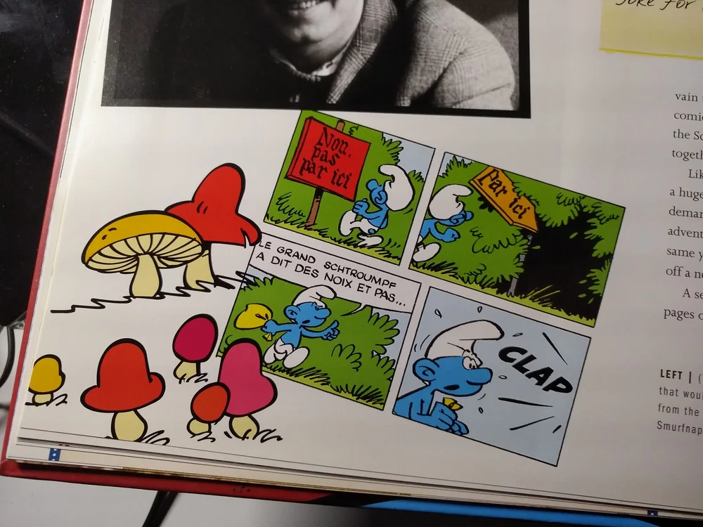 早年的《蓝精灵》漫画是连载在杂志上的小故事