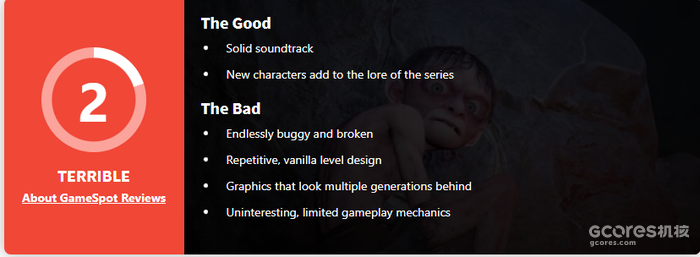 2023年评分新低、沉闷乏味问题重重:《魔戒:咕噜》媒体评分汇总 2023年评分新低、沉闷乏味问题重重:《魔戒:咕噜》媒体评分汇总