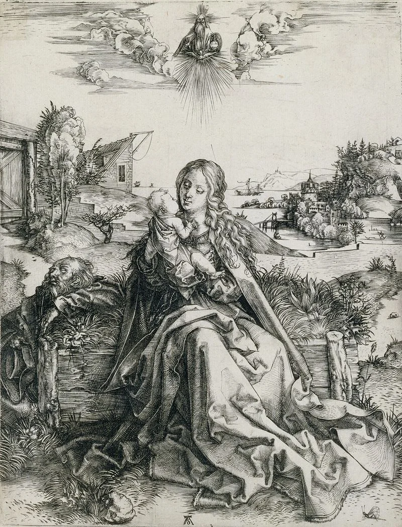 The Holy Family with the Dragonfly--阿尔弗雷德·丢勒Albrecht Dürer