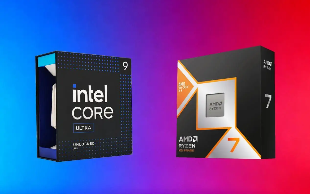 3A新游对决！锐龙7 9800X3D依旧完胜酷睿Ultra 9 285K