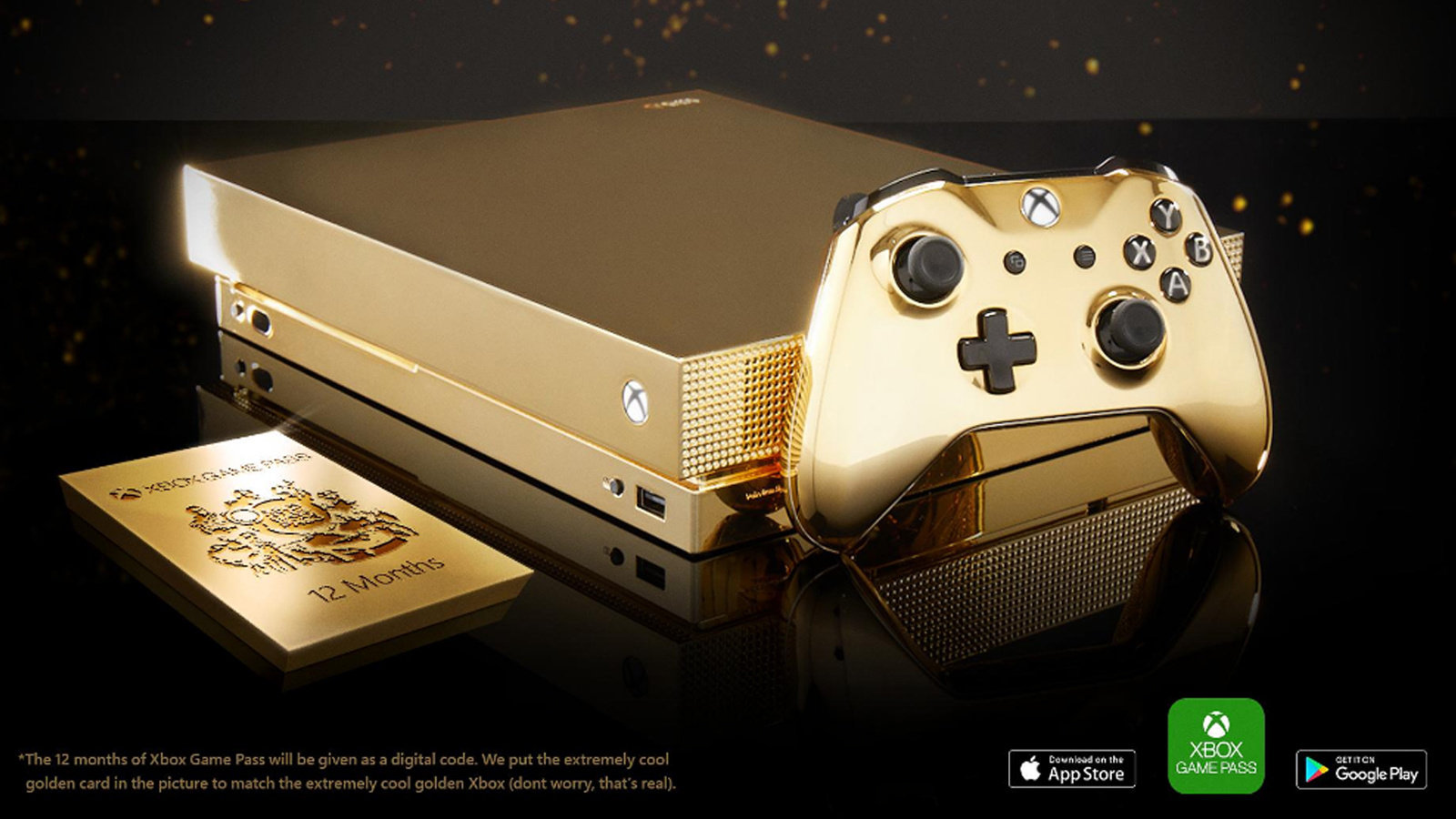 简单粗暴！为了推广APP，微软在推特上转发抽奖一台24K纯金的Xbox One X!