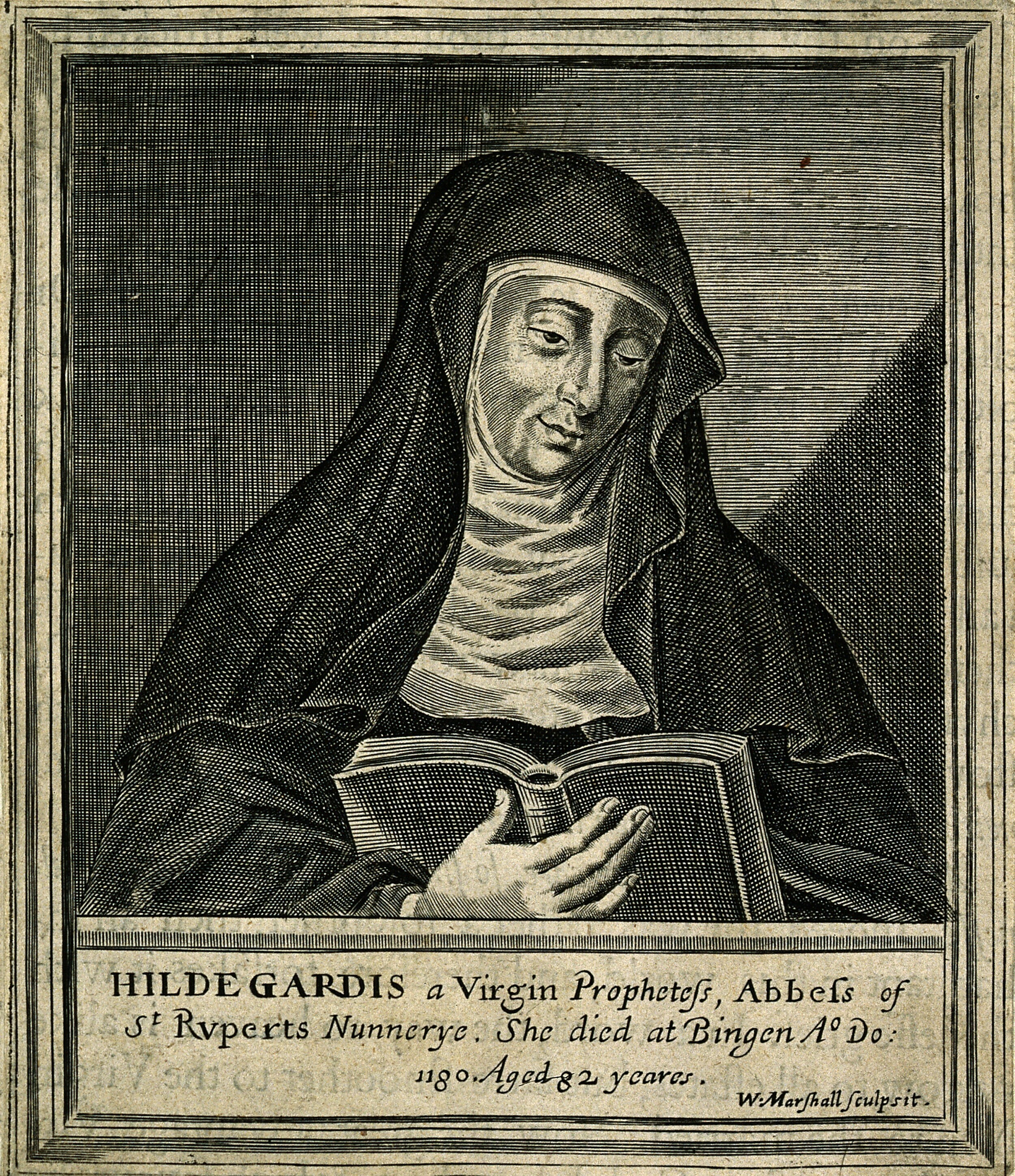 希尔德加德·冯·宾根（Hildegard von Bingen），中世纪德国神学家、作曲家及作家。天主教圣人、教会圣师。她担任艾宾根修道院修道院院长、修院领袖，同时也是个哲学家、科学家、医师、语言学家、社会活动家及博物学家（值得一提的是，她本人还涉足神秘学领域）