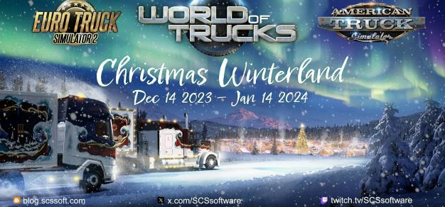 《欧洲卡车模拟》及《美洲卡车模拟》现已开启圣诞节冬日仙境活动 1%title%
