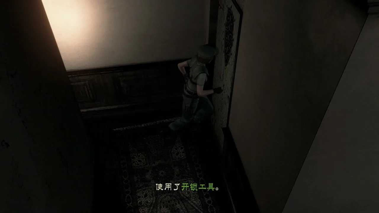 和克叔不同的是，小公主有开锁器，可以直接打开克叔需要老钥匙才能开的门。这里打开哨子狗阳台门，流程大副简化。
