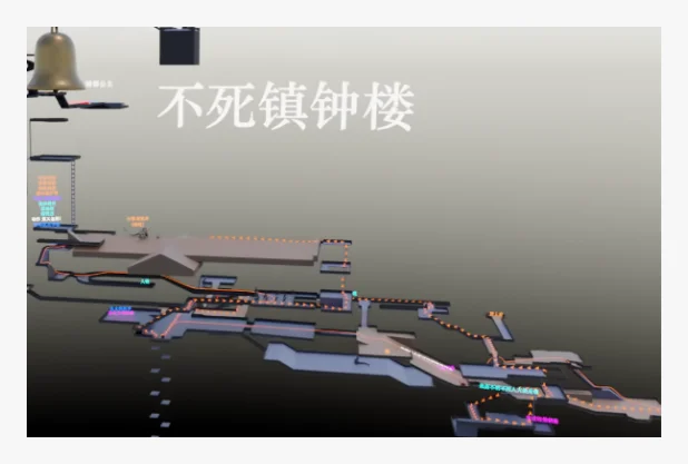 不死镇钟楼整体