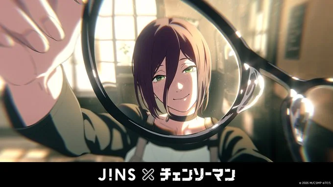 JINS睛姿×《链锯人》合作款镜架即将在9月25日上市