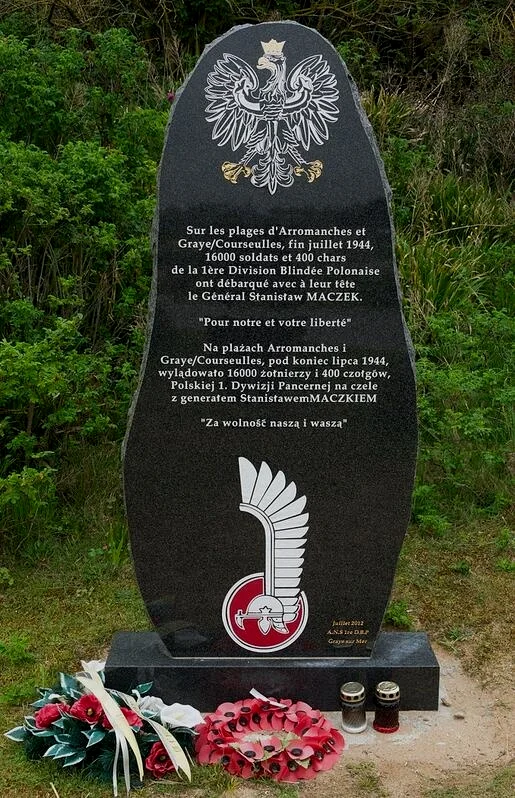 有关波兰第一装甲师的纪念性建筑