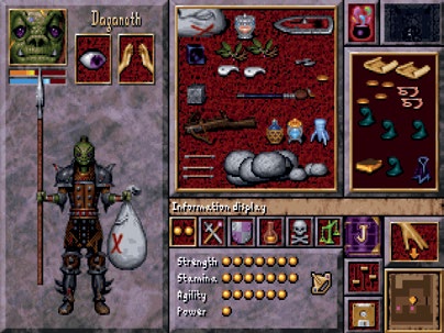 遊戲界面主要由鼠標操控，非常直觀，但在後期攜帶大量物品和揹包時，物品界面會讓人發矇。