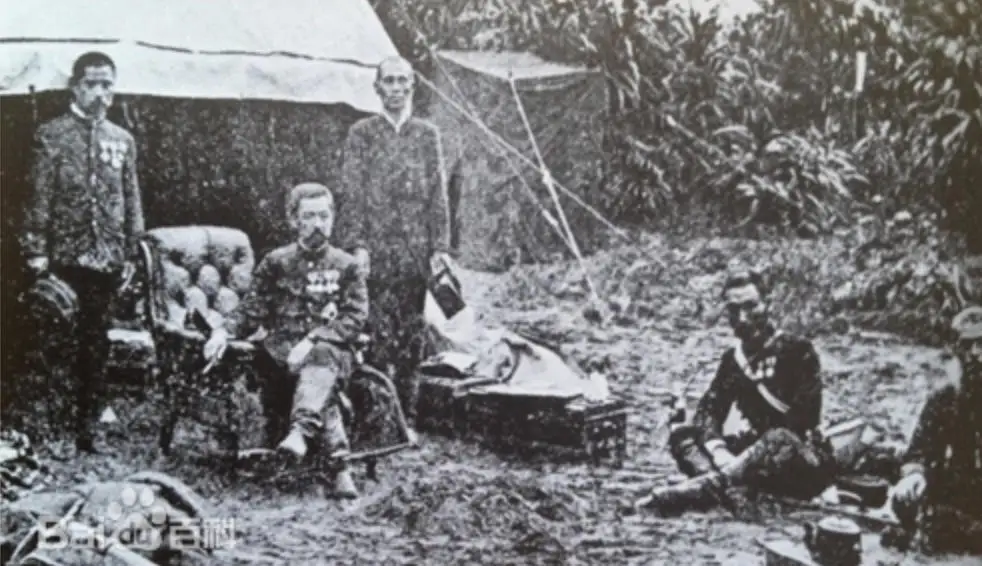 登陆后驻地中的日军