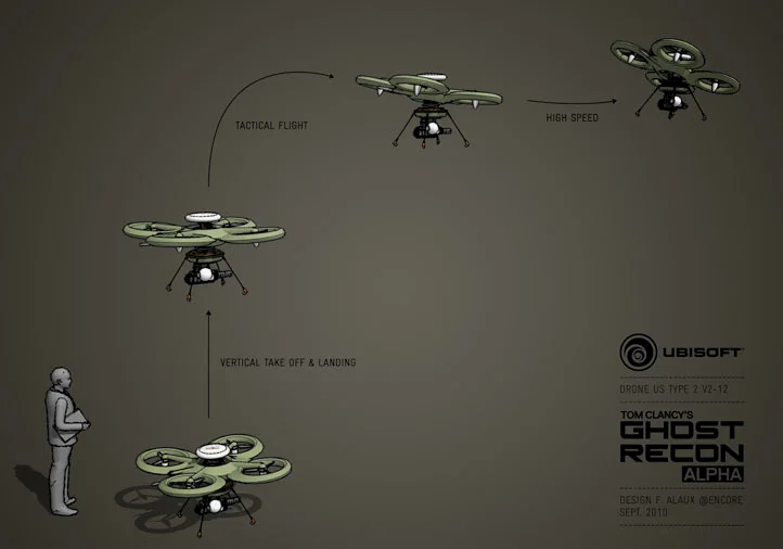 阿尔法/未来战士无人机，无人机初期民用化的大体积