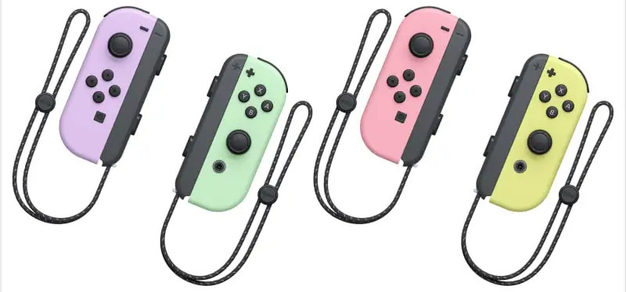 任天堂推出两款新配色Joy-Con，淡紫/淡绿和淡粉/淡黄