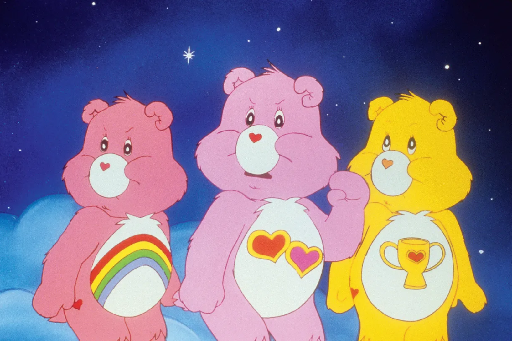 爱心熊（英语：Care Bears/法语：Bisounours[法语词根可能是Bisou和ours的混合，直译亲亲熊]），80年代流行的玩具/动画。