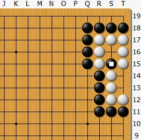 看起来黑棋不行了