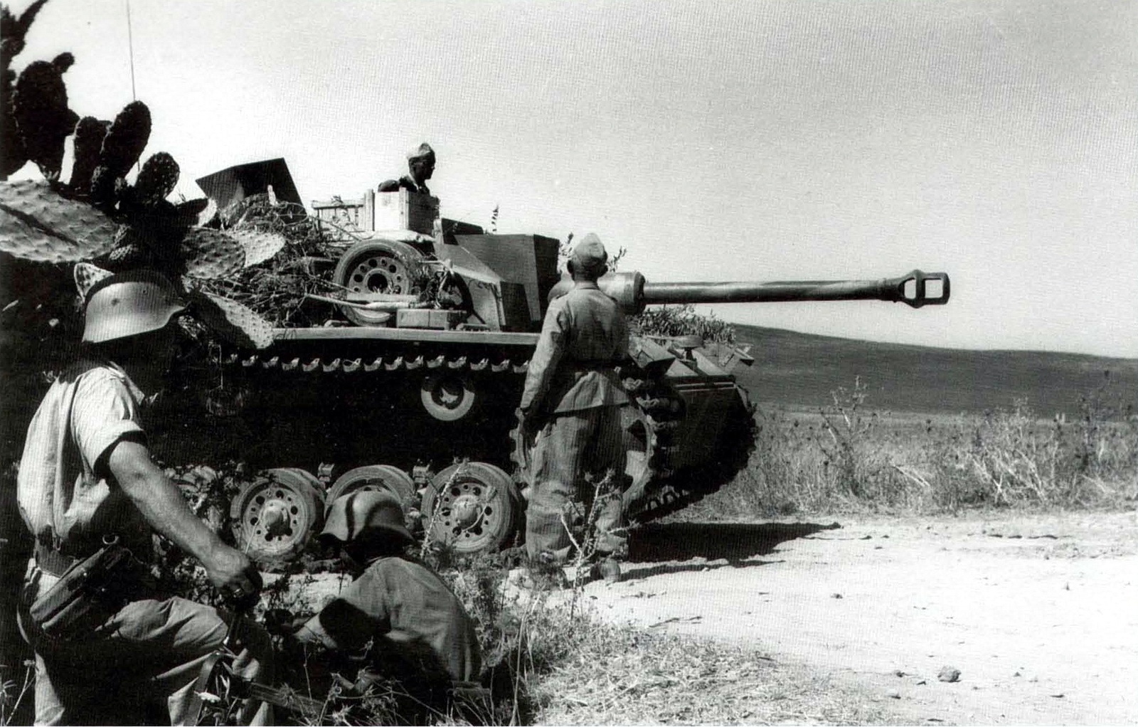 一辆隶属于戈林师的三号突击炮，摄于1943年6月，西西里岛